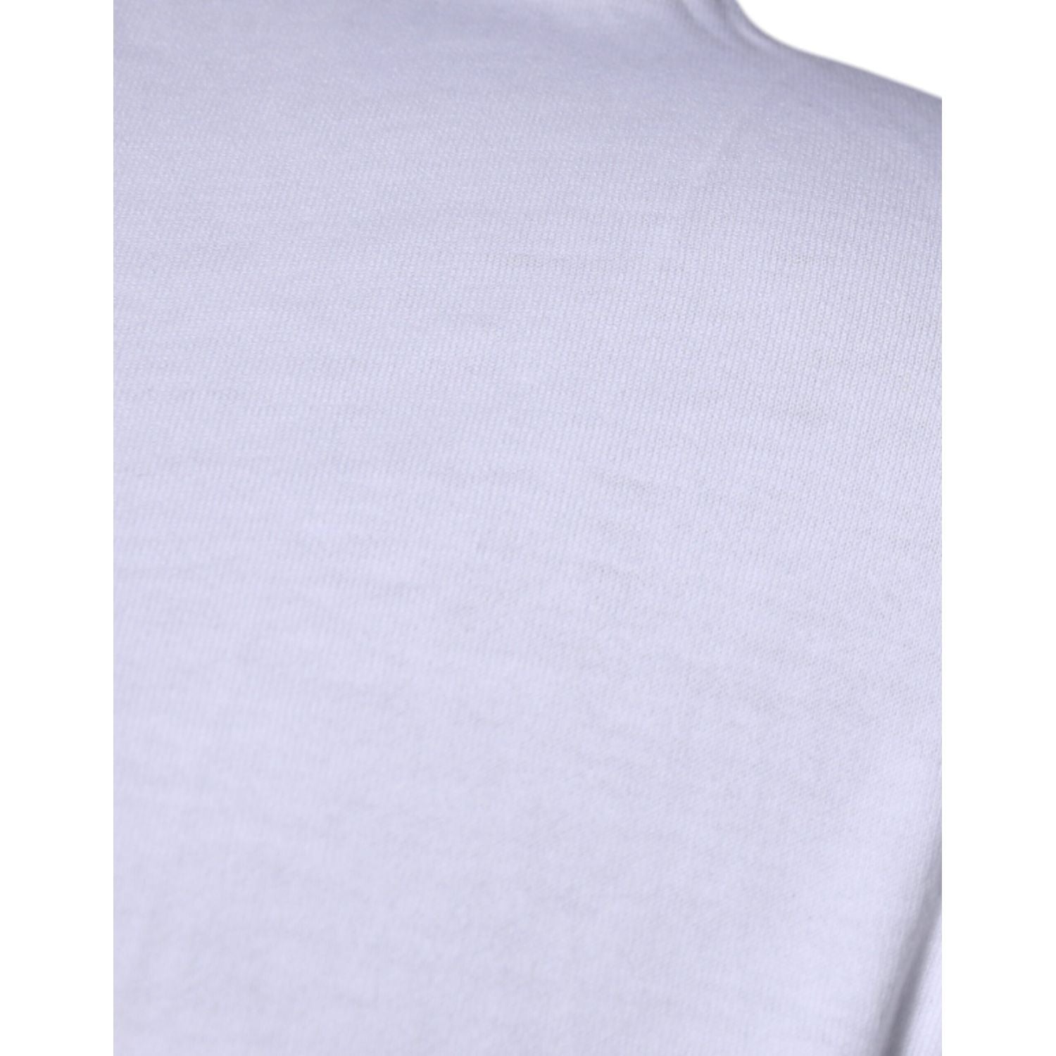 Dolce & Gabbana White DG Embroidery Cotton Crew Neck T-shirt