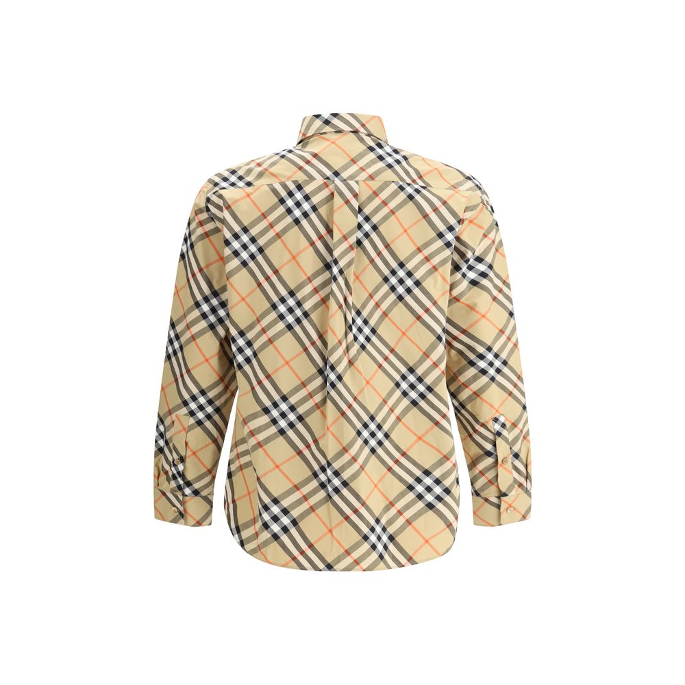 Burberry Beige Cotton Pattern Shirt