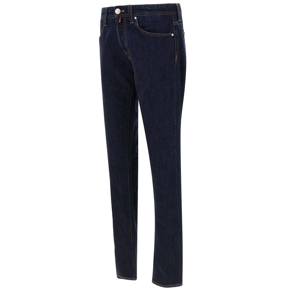 Tramarossa Blue Cotton Jeans Denim