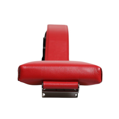 Dolce & Gabbana Red Leather Logo Zip Around Card Holder Wide Strap Wallet (Copy)