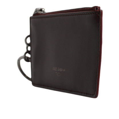 Dolce & Gabbana Brown Calfskin Leather DG Logo Card Holder Wallet