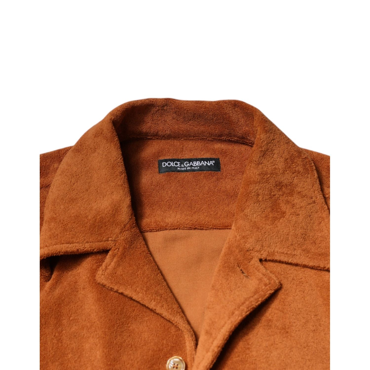 Dolce & Gabbana Hazel Cotton Velvet Button Down Collared Shirt