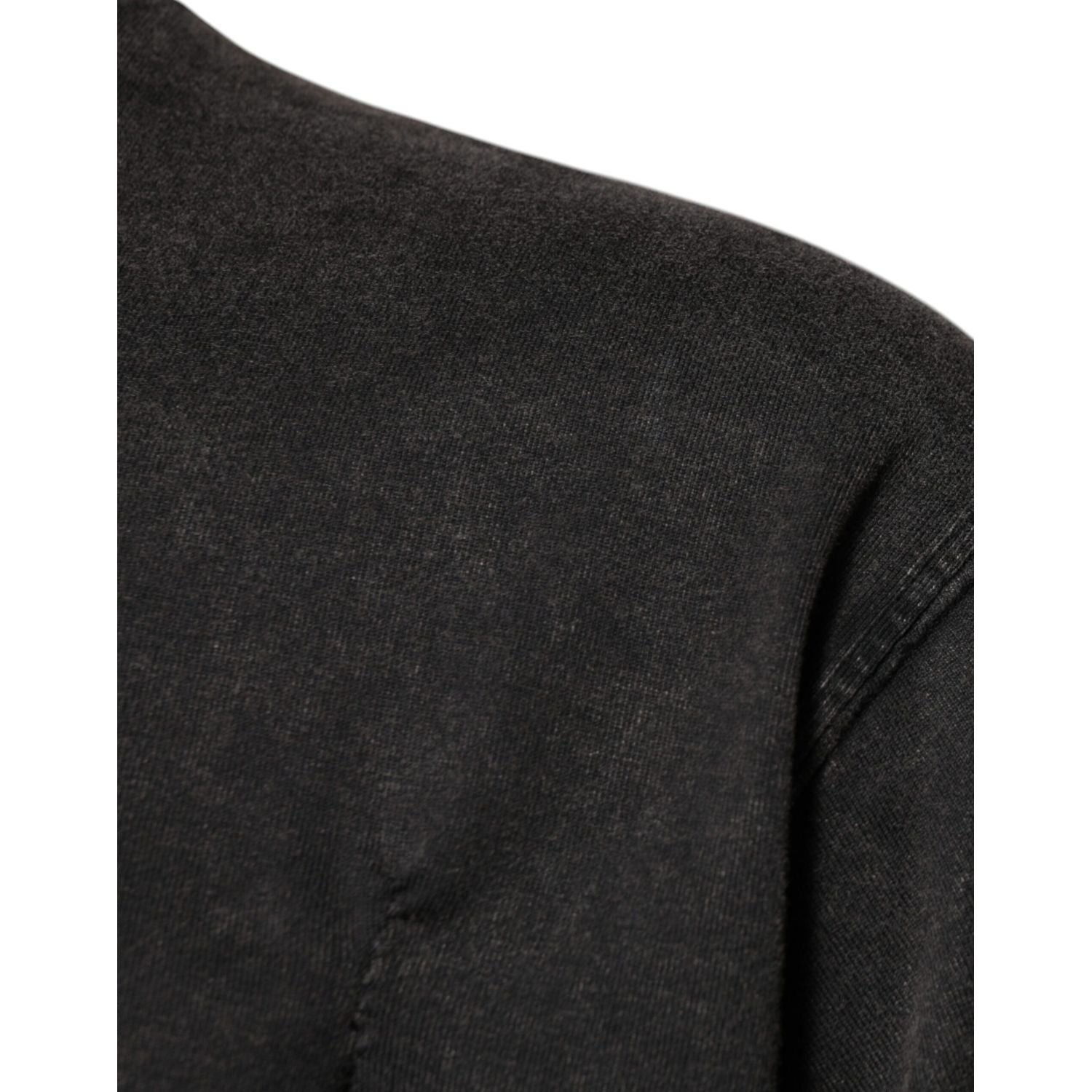 Dolce & Gabbana Gray Leopard Print Cotton Crew Neck T-shirt