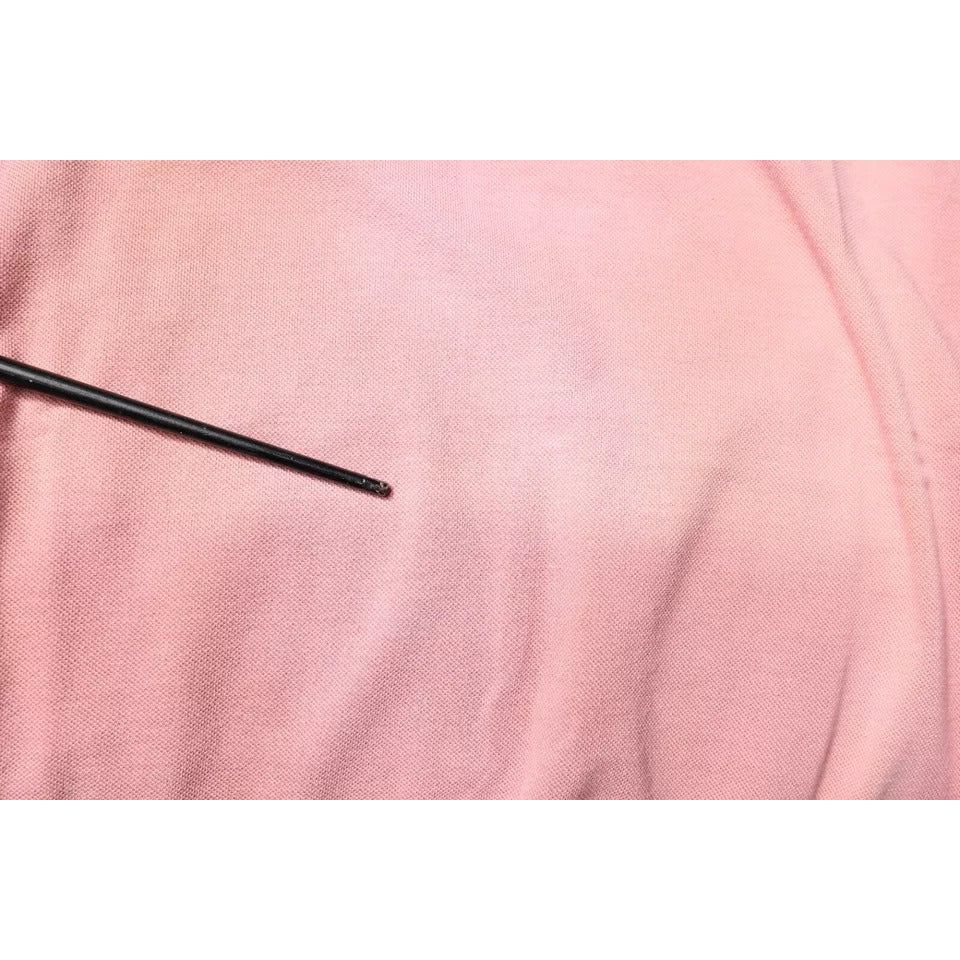 Dolce & Gabbana Pink Crown Collared Short Sleeve Polo T-shirt