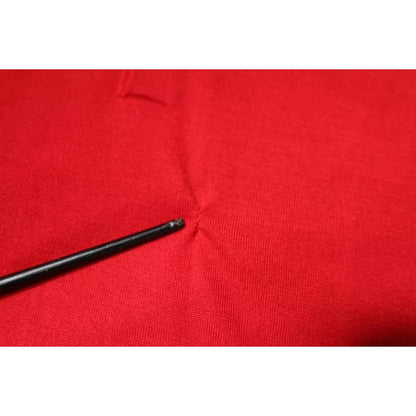 Dolce & Gabbana Red Cashmere Collared Pullover Sweater