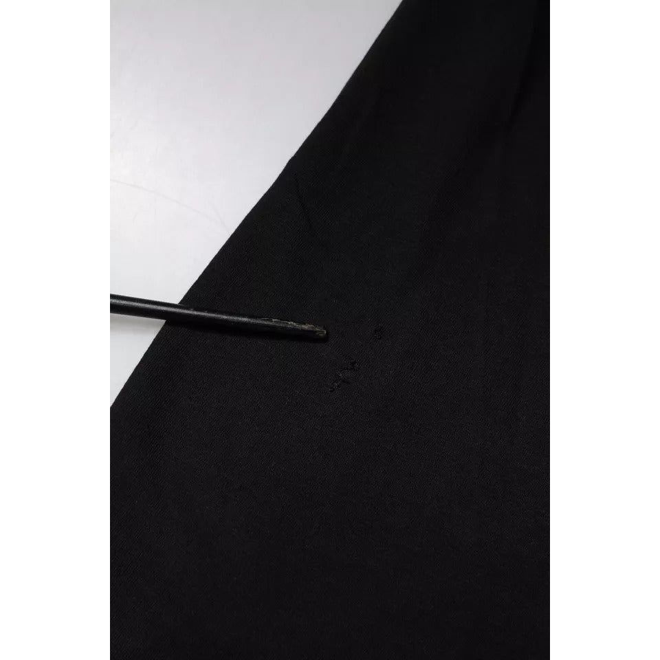 Dolce & Gabbana Black Logo Print Cotton Short Sleeve T-shirt