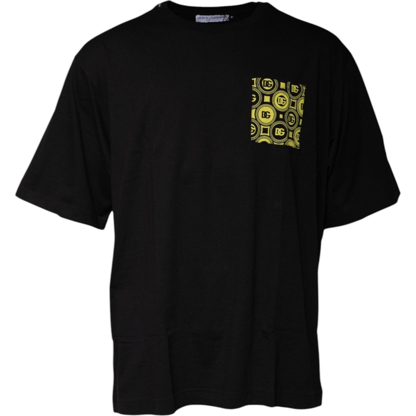 Dolce & Gabbana Black Logo Print Cotton Short Sleeves T-shirt