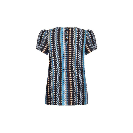Rinascimento Turquoise Polyester Blouse
