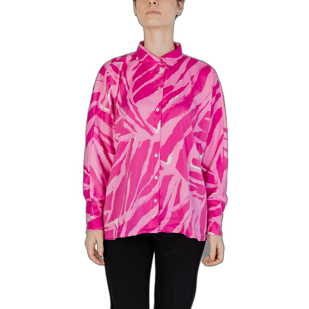 Only Pink Polyester Blouse