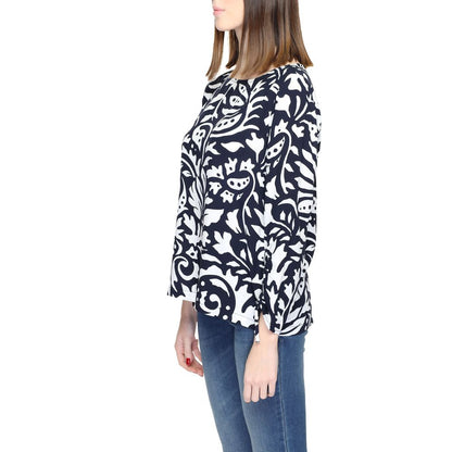 Street One Blue Viscose Blouse 1728,34 | XXS,71956299936,Blouses - Shirts - Clothing,Blue,Clothing,New with tags,Shirts - Clothing,Street One,Women