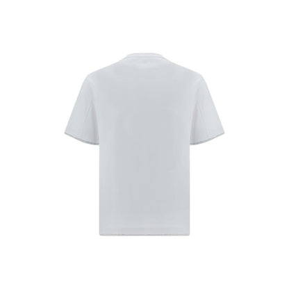 Brunello Cucinelli White Cotton T-Shirt