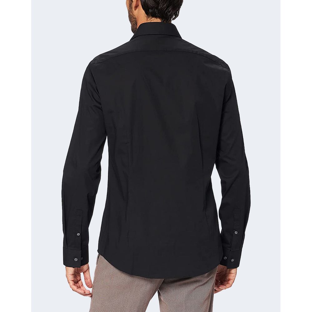 Calvin Klein Black Cotton Dress Shirt