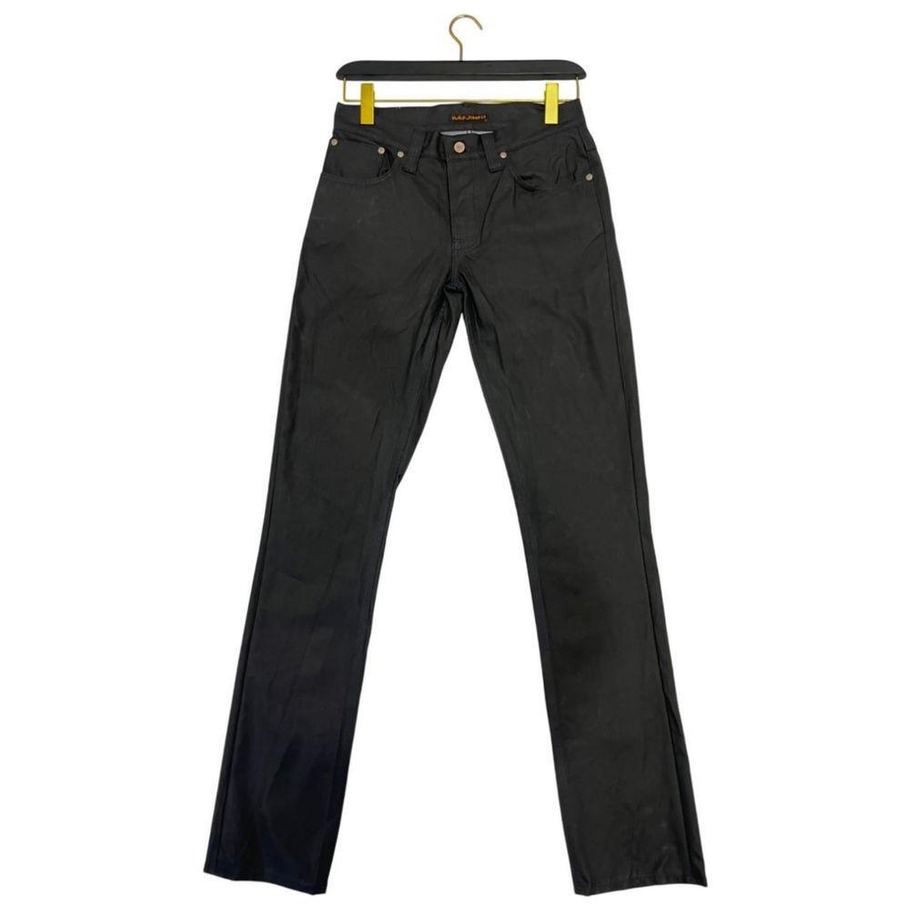Nudie Jeans Black Cotton Jeans Denim