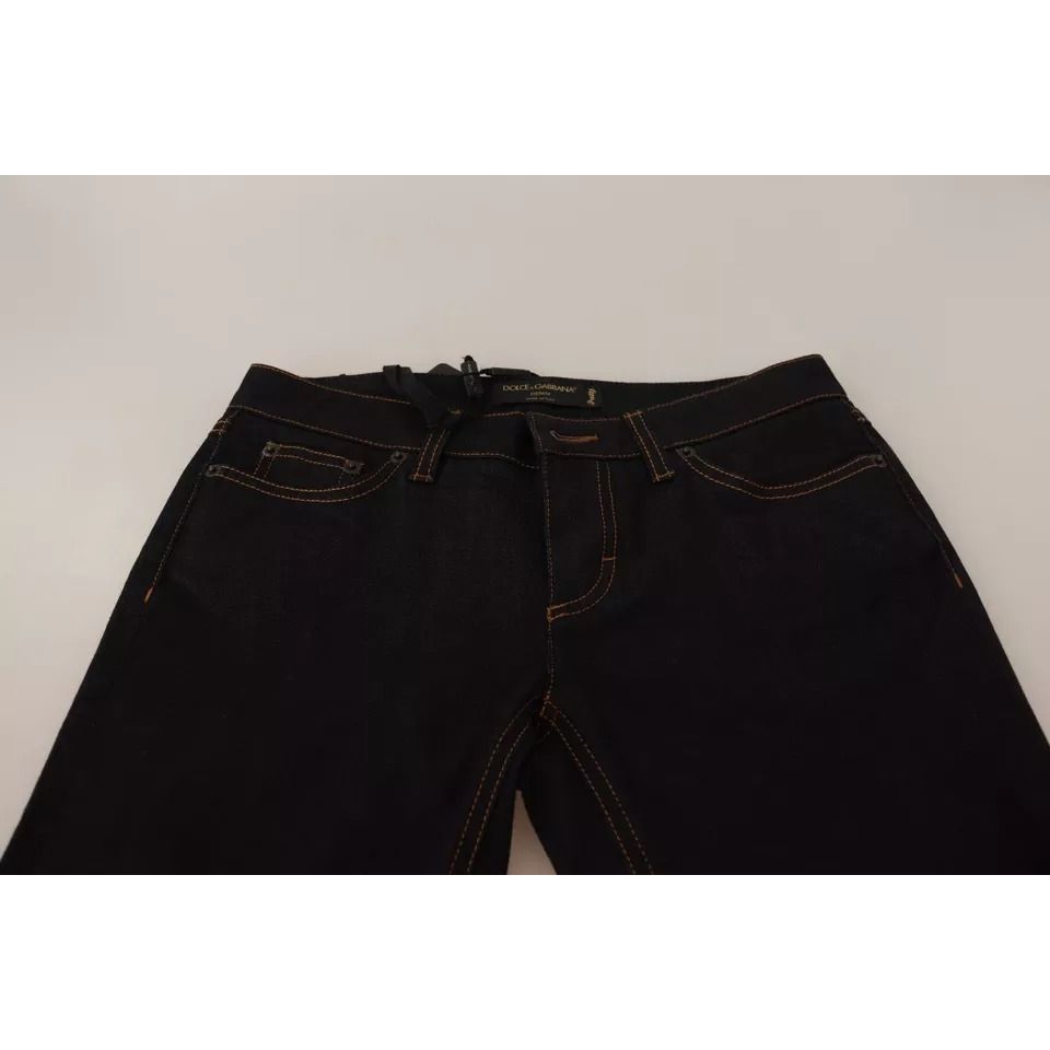 Dolce & Gabbana Blue Cotton Stretch Slim Fit Denim Jeans