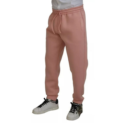 Dolce & Gabbana Pink Polyester Sweatpants Jogger Pants