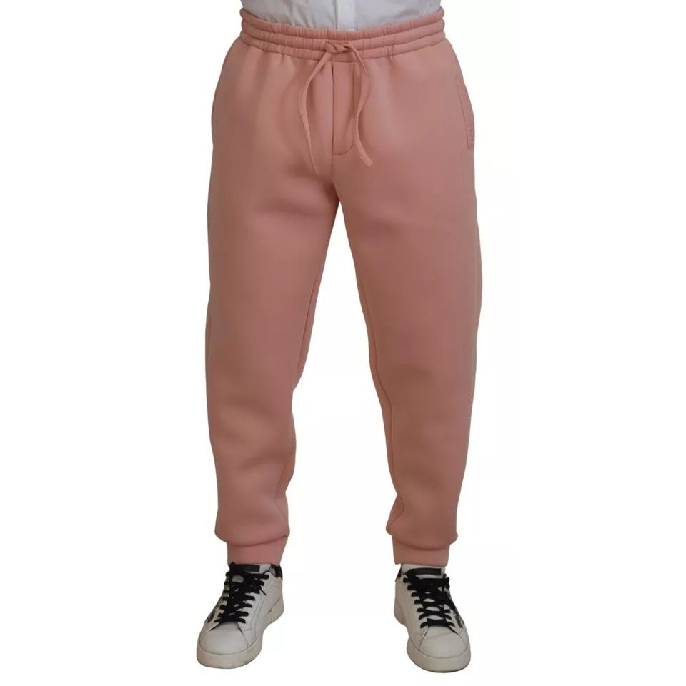 Dolce & Gabbana Pink Polyester Sweatpants Jogger Pants