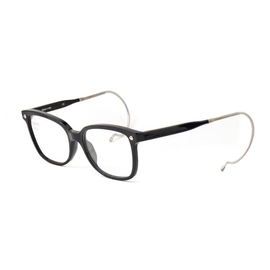 Vuarnet Black Acetate Frames with flexible pin-optique design for women, lens size 50mm, bridge 17mm, temple 110mm.