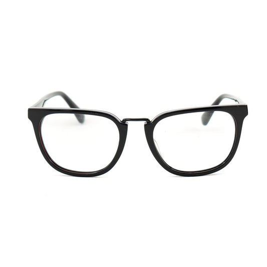 Vuarnet Black Acetate Frames - Women's glasses with classic black acetate design, lens bridge temple size 50/12/135 mm.