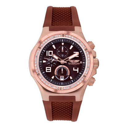 Bobroff Brown Rubber Dress Watch
