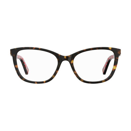 Love Moschino Bicolor Acetate Frames, women MOL575-086, lens/bridge/temple 53/18/140mm, HVN color, acetate material.