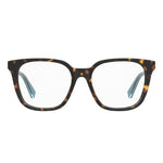 Love Moschino Bicolor Acetate Frames, tortoiseshell design, 52/17/140 mm dimensions for women.