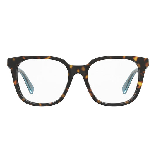 Love Moschino Bicolor Acetate Frames, tortoiseshell design, 52/17/140 mm dimensions for women.