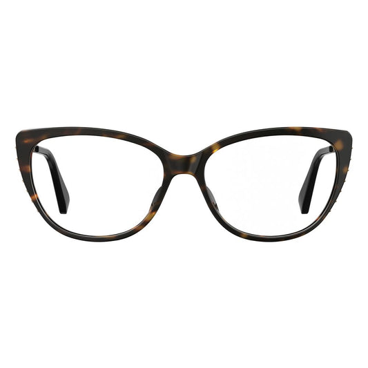 Moschino Bicolor Acetate Frames MOS571-086 eyeglasses for women, tortoiseshell design, size 54/15/140 mm.