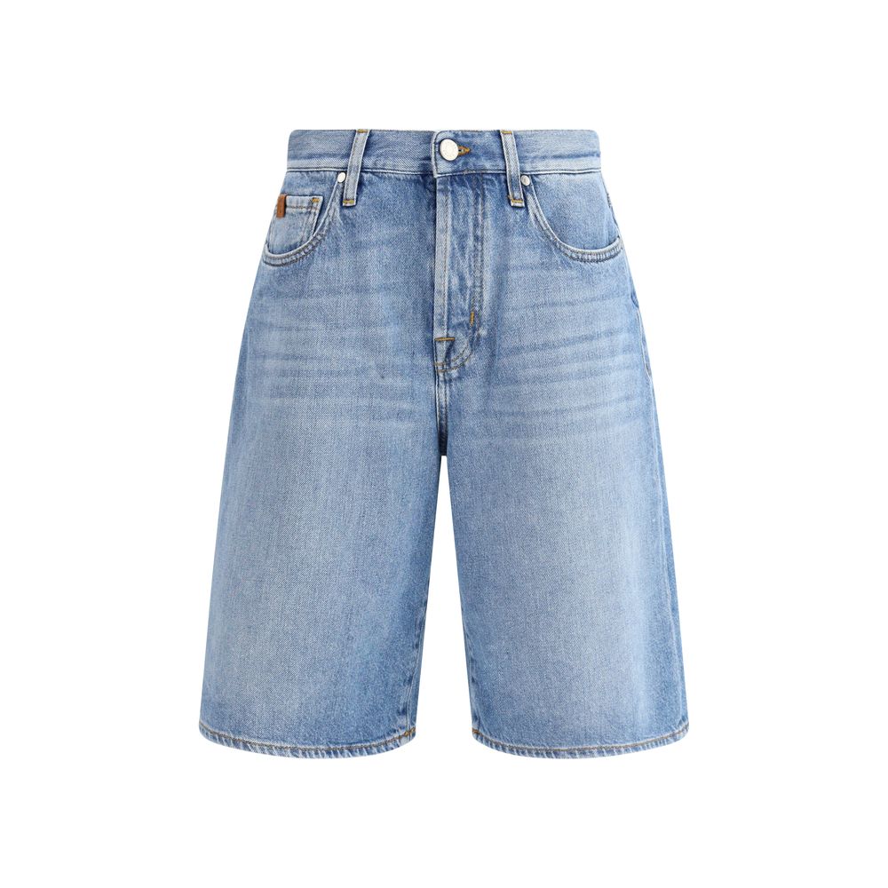 Jacob Cohen Blue Cotton Bermuda Shorts
