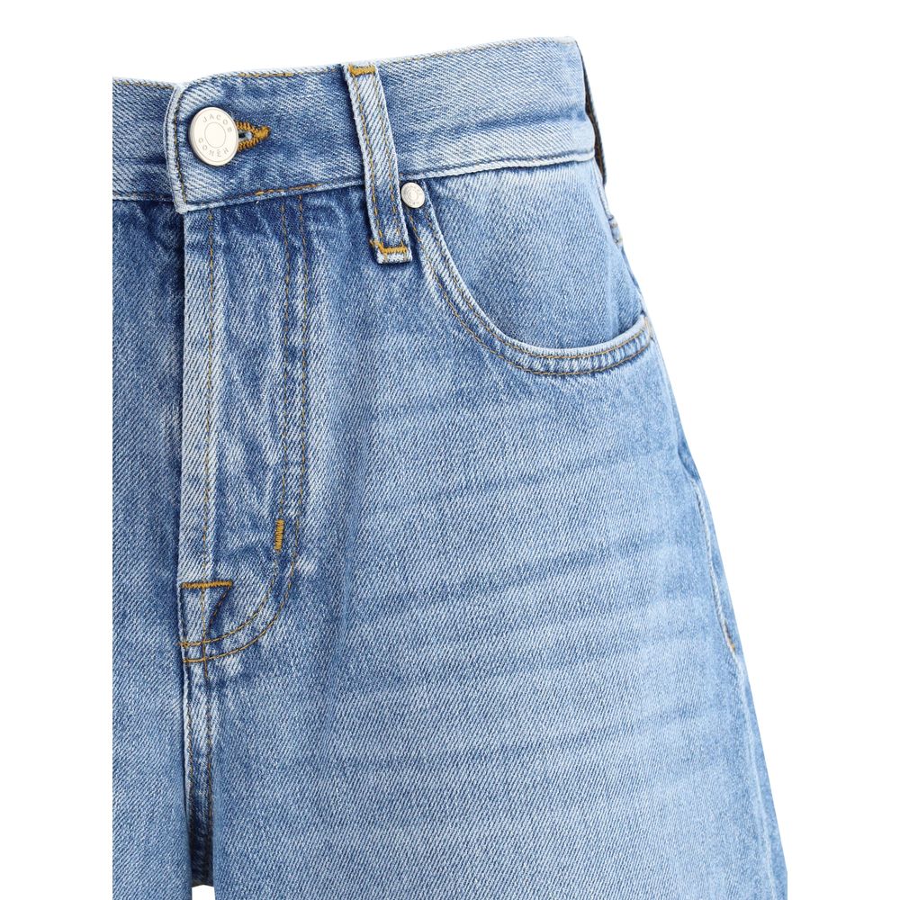 Jacob Cohen Blue Cotton Bermuda Shorts