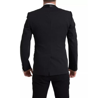 Dolce & Gabbana Black Wool Single Breasted MARTINI Blazerclothing