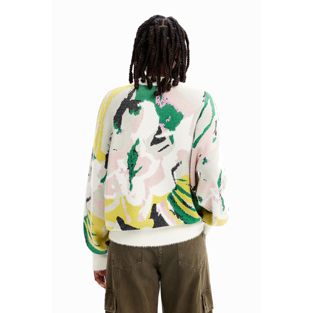 Desigual Cream Polyamide Sweatshirt