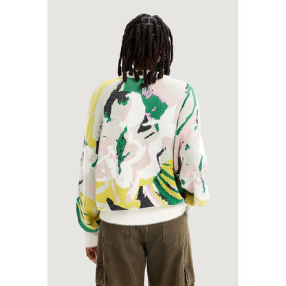 Desigual Cream Polyamide Sweatshirt