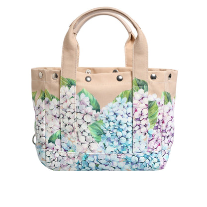 Dolce & Gabbana Multicolor Floral Canvas TANIA Top Handle Tote Bag