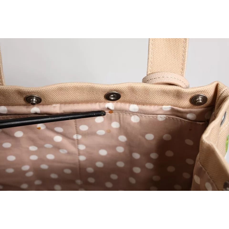 Dolce & Gabbana Multicolor Floral Canvas TANIA Top Handle Tote Bag