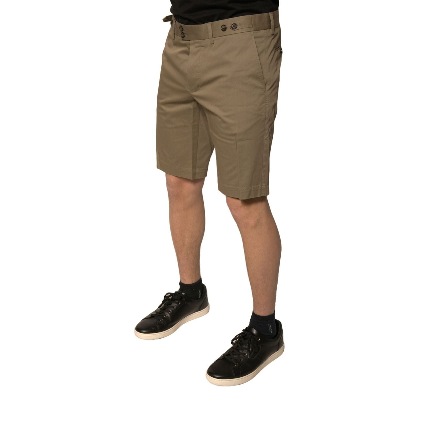 Dolce & Gabbana Brown Chino Cotton Stretch Casual Shorts