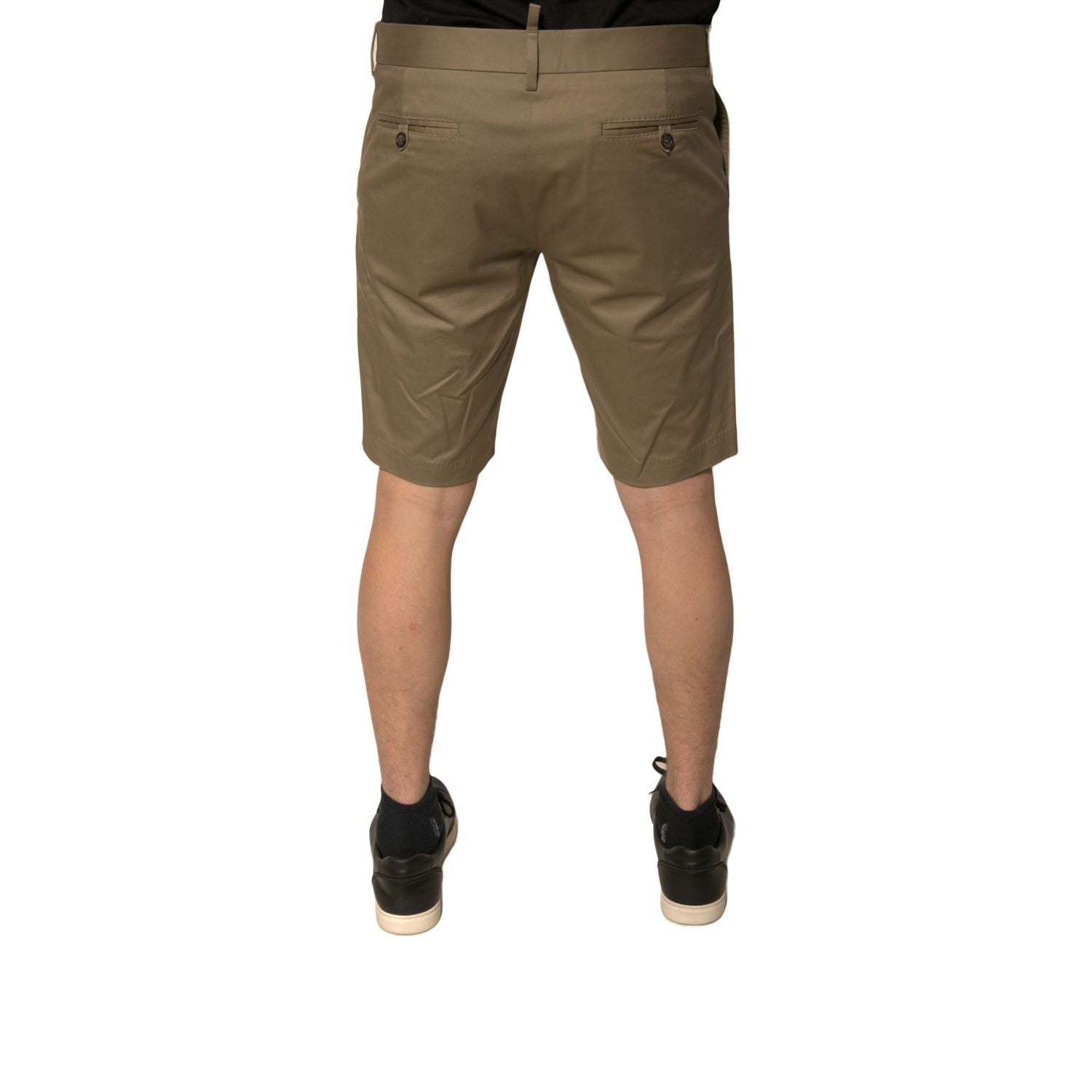 Dolce & Gabbana Brown Chino Cotton Stretch Casual Shorts