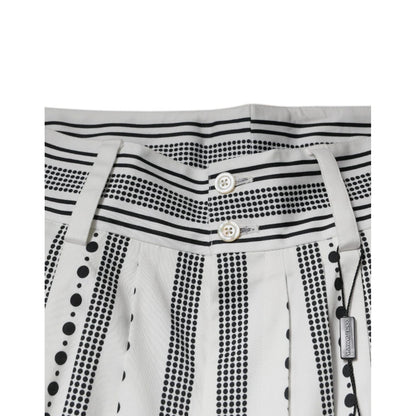 Dolce & Gabbana White Straight Formal Dress Pants