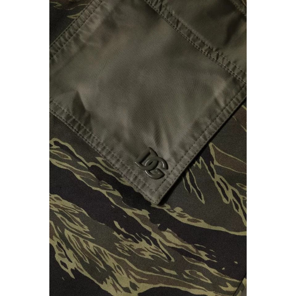 Dolce & Gabbana Green Cotton Jogger Cargo Pants