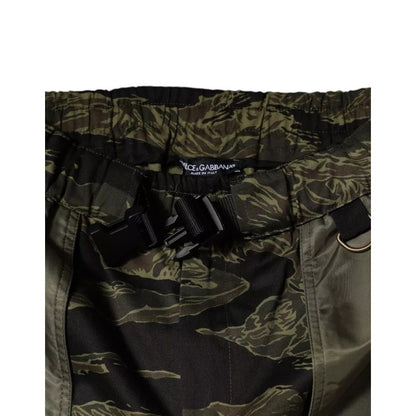 Dolce & Gabbana Green Cotton Jogger Cargo Pants