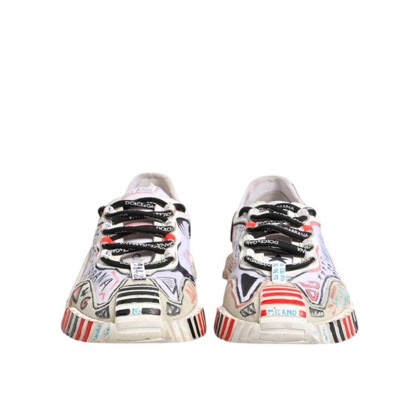 Dolce & Gabbana Multicolor Suede Fabric NS1 Sneakers Shoes