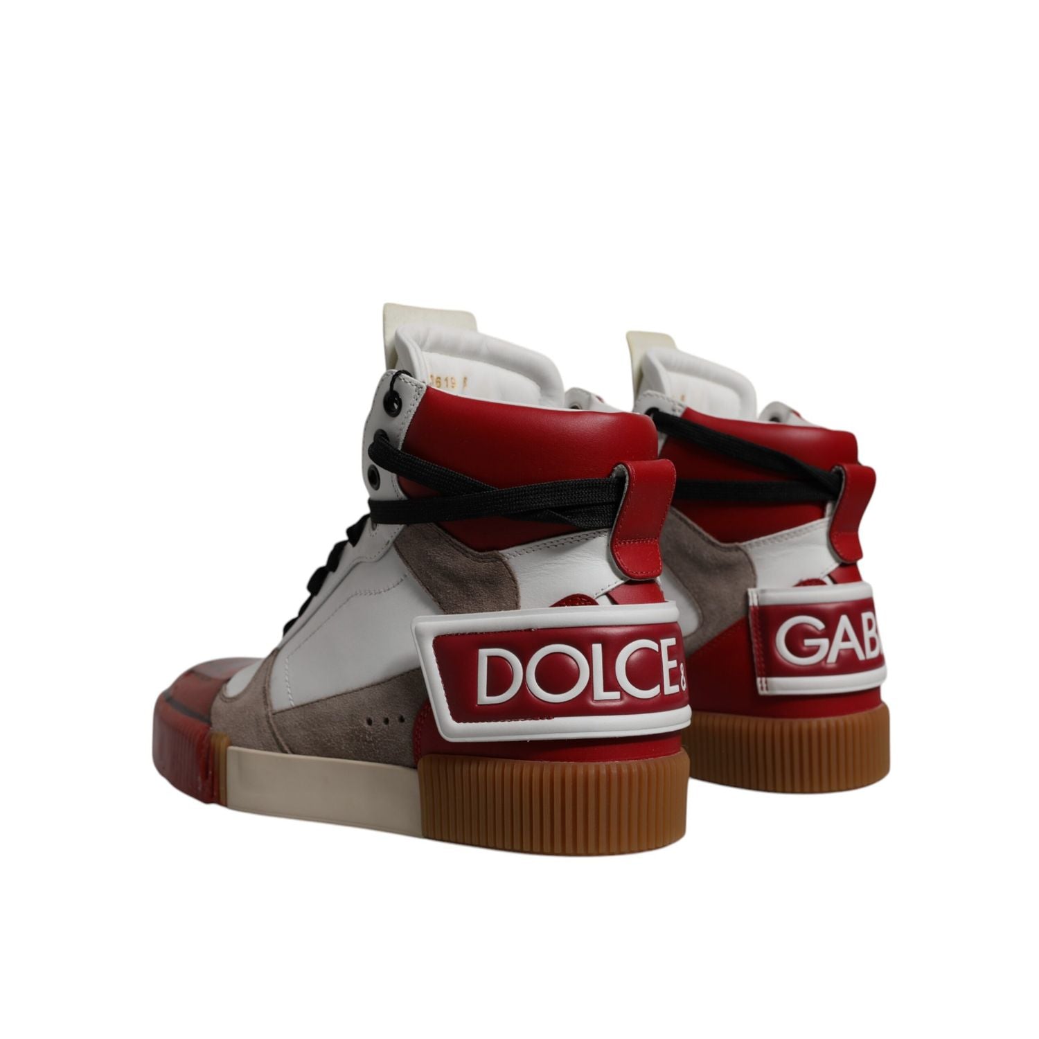 Dolce & Gabbana Multicolor Leather High Top Sneakers Shoes