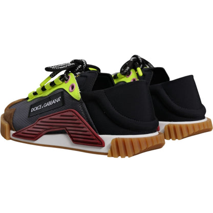 Dolce & Gabbana Multicolor Nylon Low Top NS1 Sneakers Shoes