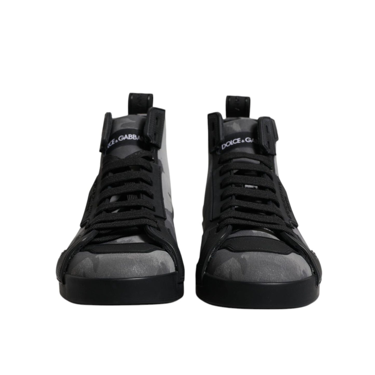 Dolce & Gabbana Multicolor Camouflage High Top Sneakers Shoes