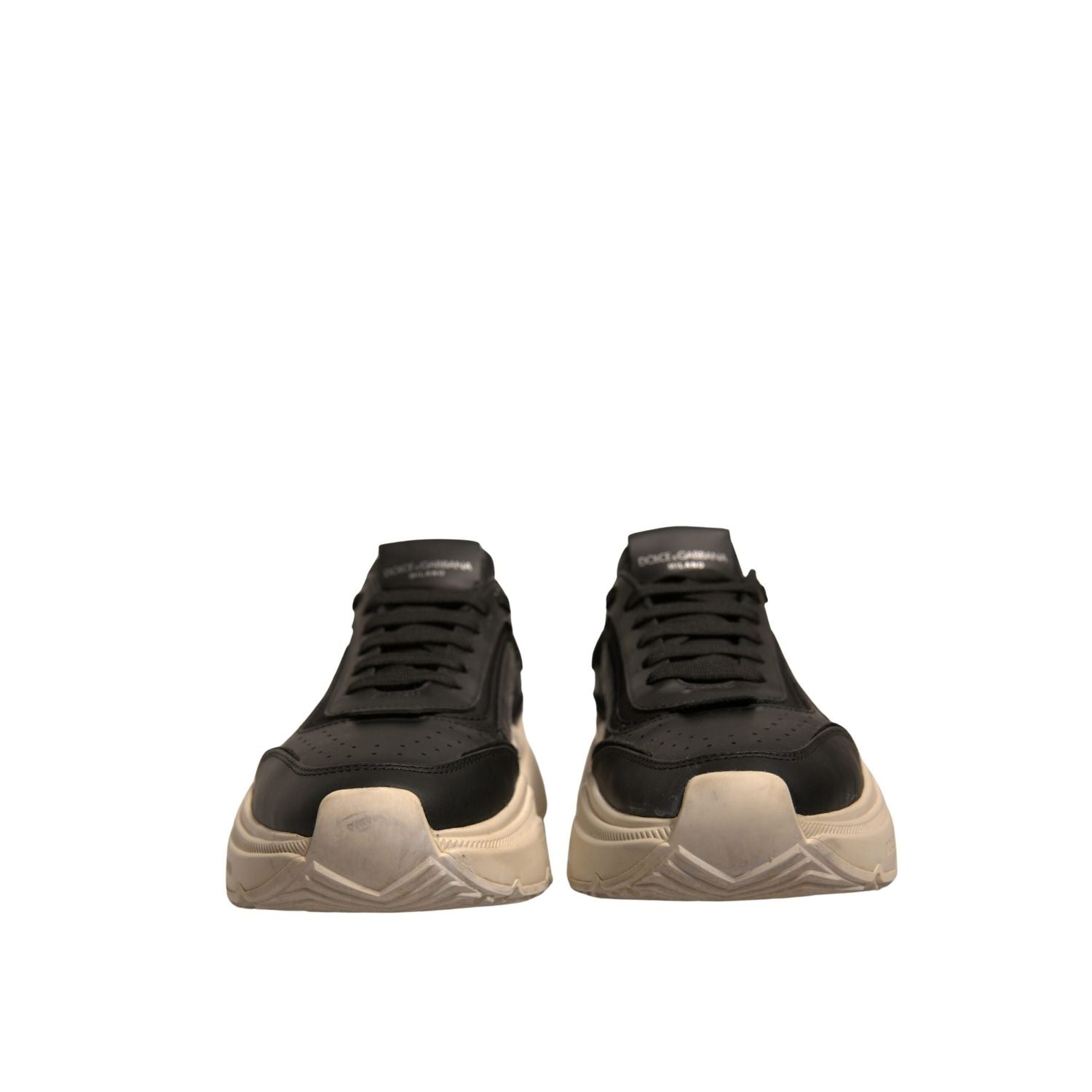 Dolce & Gabbana Black White Daymaster Low Top Sneakers Shoes