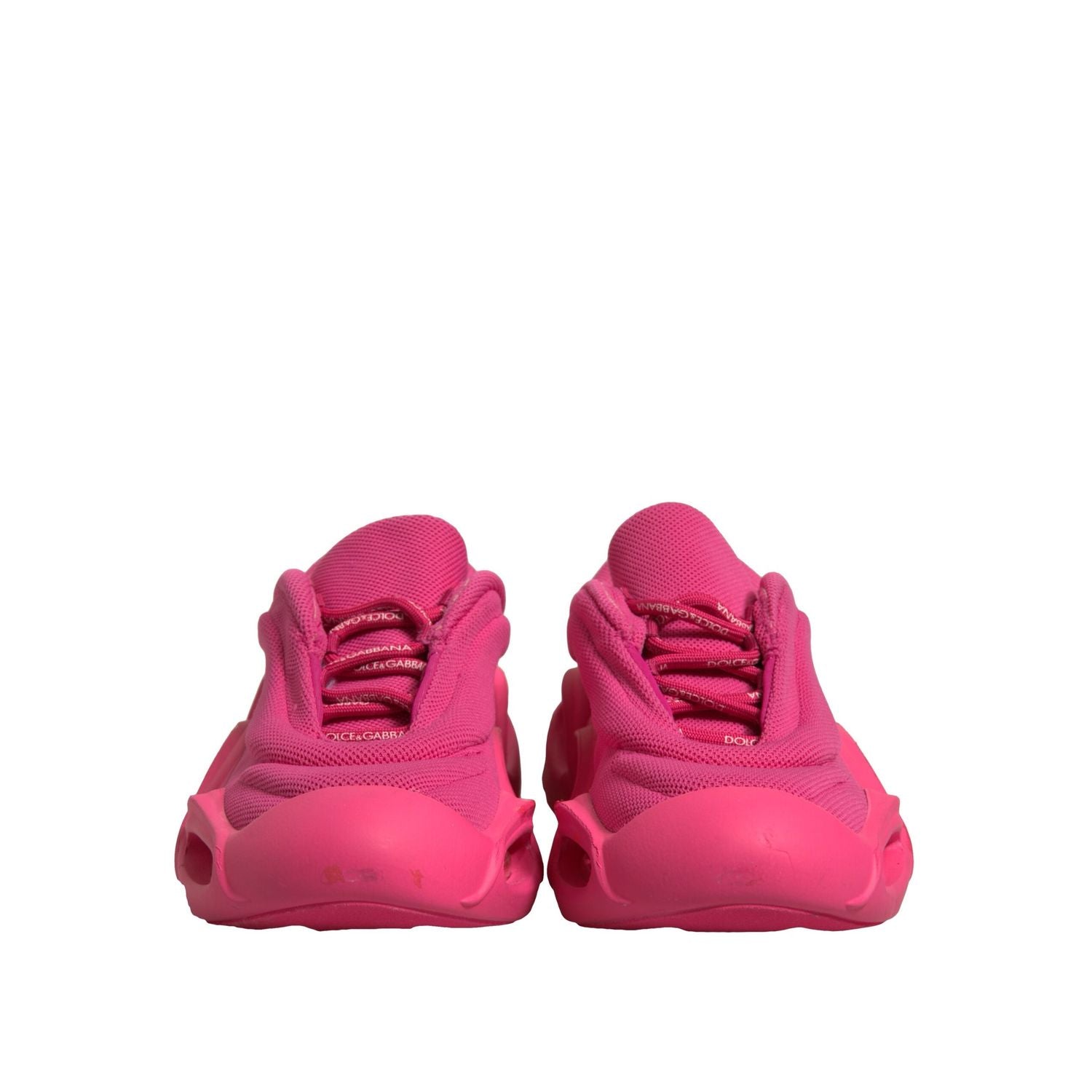 Dolce & Gabbana Pink Wave Low Top Lace Up Men Sneakers Shoes