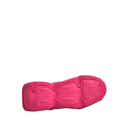 Dolce & Gabbana Pink Wave Low Top Lace Up Men Sneakers Shoes