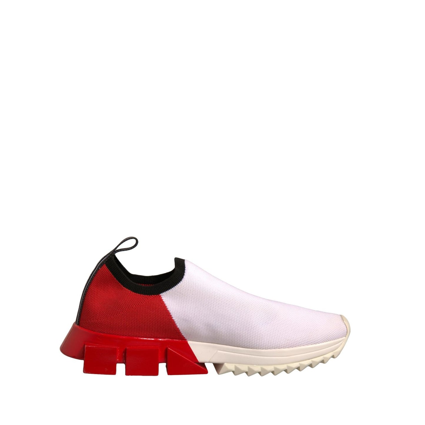 Dolce & Gabbana White Red Low Top Sorrento Sneakers Shoes