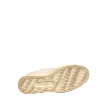 Dolce & Gabbana White Leather Gold Red Heart Sneakers Shoes