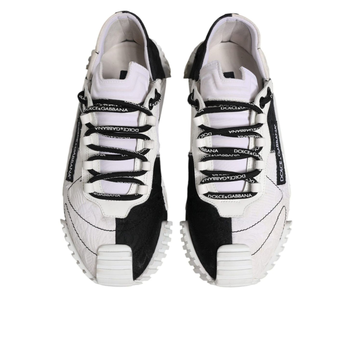 Dolce & Gabbana White Black NS1 Low Top Sneakers Shoes
