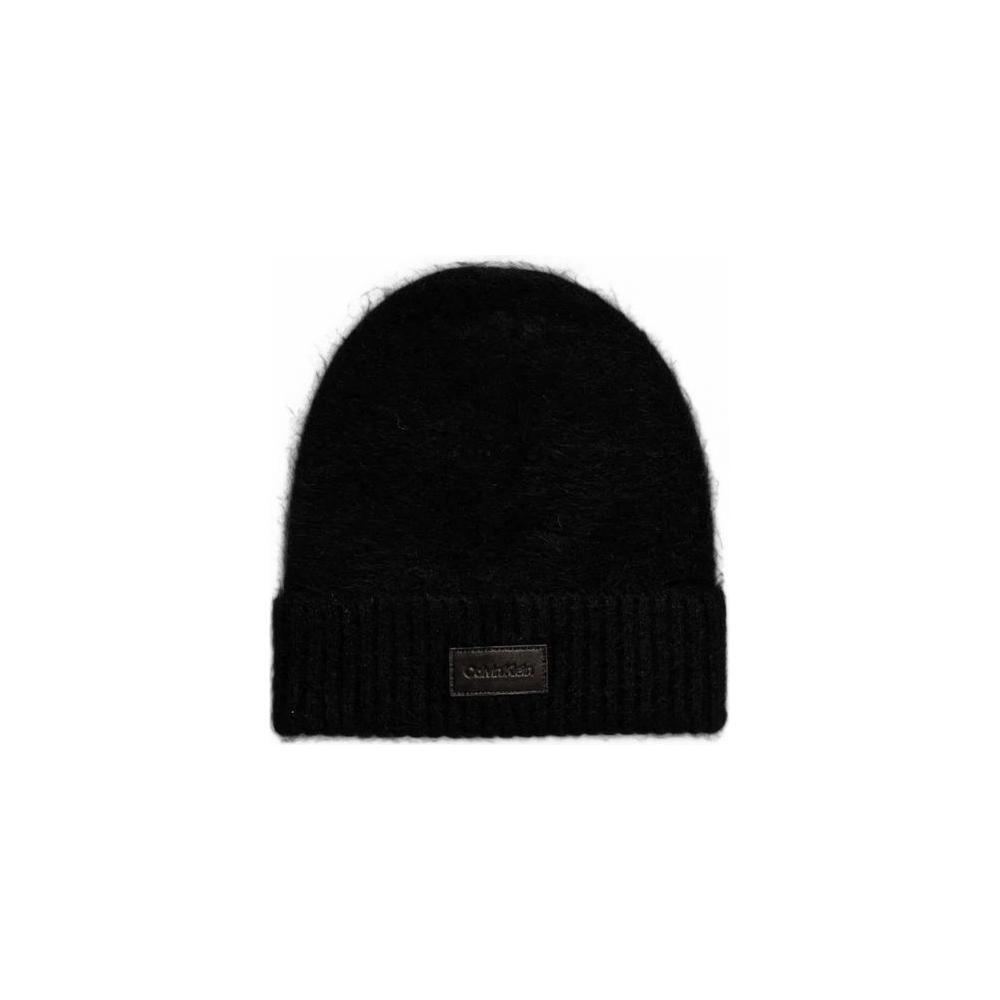 Calvin Klein Black Alpaca Leather Cap (Baseball Hat)